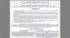 Desktop Screenshot of earlychurchtexts.com